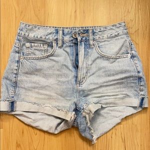 garage denim shorts